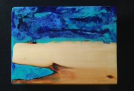 "Inlet" Huon Pine & Resin Serving Board