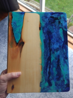 Inlet - Huon Pine & Resin Serving Board - Finished (6)